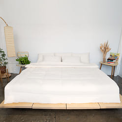 [Final Sale] mumooroom 초극세사 클라우드 차렵이불세트 - Cream (US Twin) 1 개