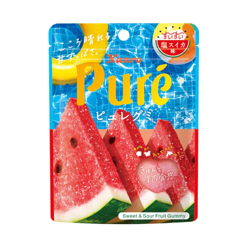 Kanro Pure Premium Watermelon Gummy 52 g