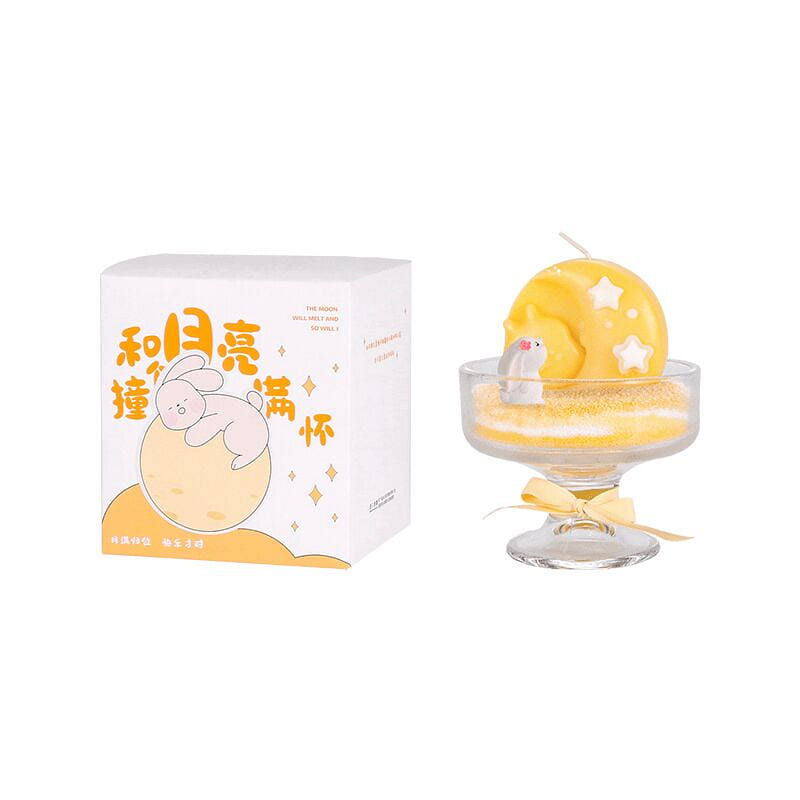 Mooncake Scented Candle Sand Painting Gift Bo 1 each