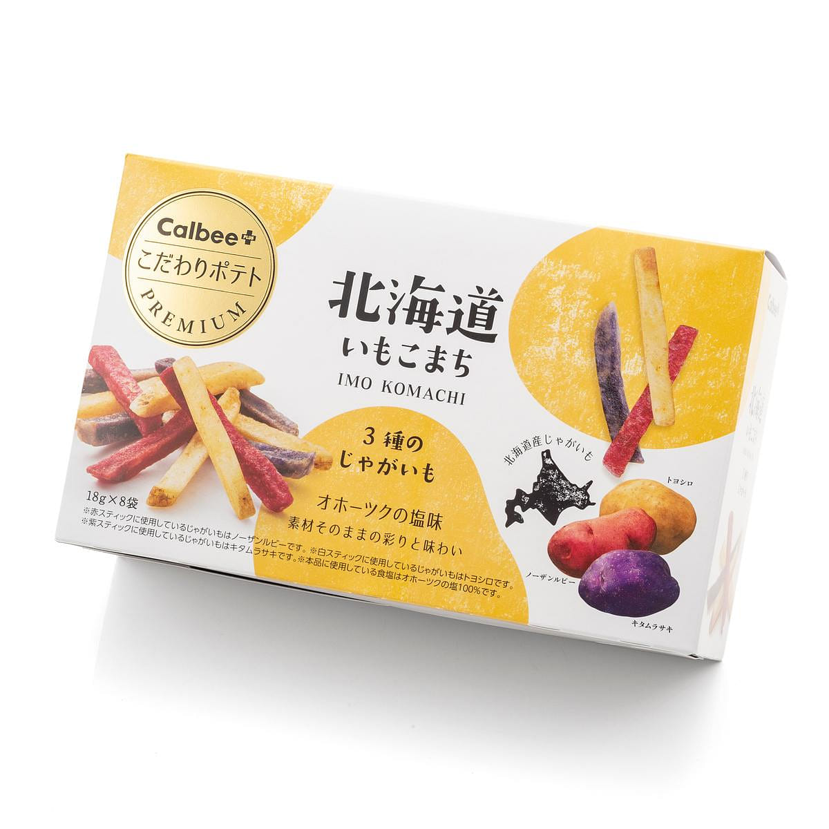CALBEE Hokkaido Imo Komachi Potato Fries 8 packs 1 กล่อง