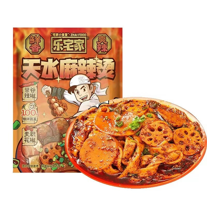 [Le Zhai Family] Tianshui Spicy Hot Pot Potato Wide Noodles Spicy and Delicious 361 그램