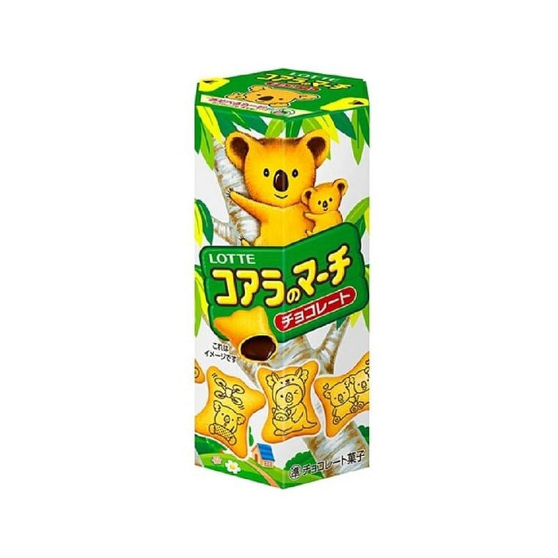 LOTTE Bear Chocolate Sandwich Biscuits 50g 1 케이스