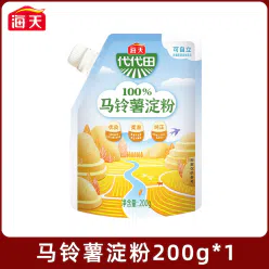 Haitian Potato Starch Home Kitchen Potato Starch Thickening Shrimp Dumplings Stand-up Bag Baking Ingredients 200g*1 bag 200 g