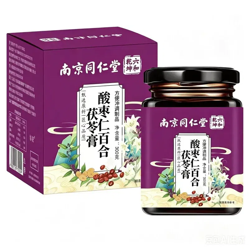 南京同仁堂酸枣仁百合茯苓膏 300g 1 瓶