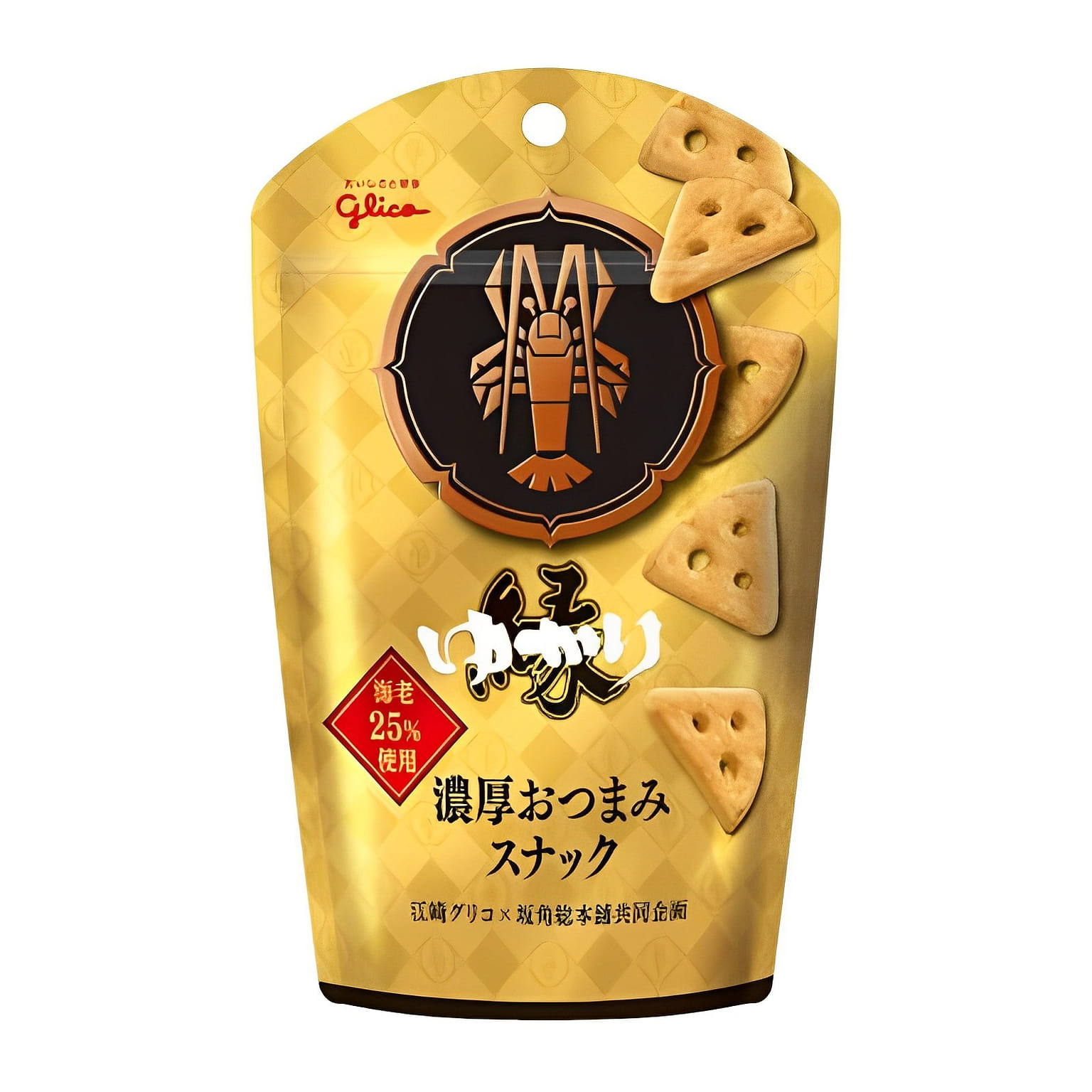 GLICO X HANKAKU SOUHONHO Cheeza Yukari Shrimp Flavor Cheese Chips 40g 1 phần