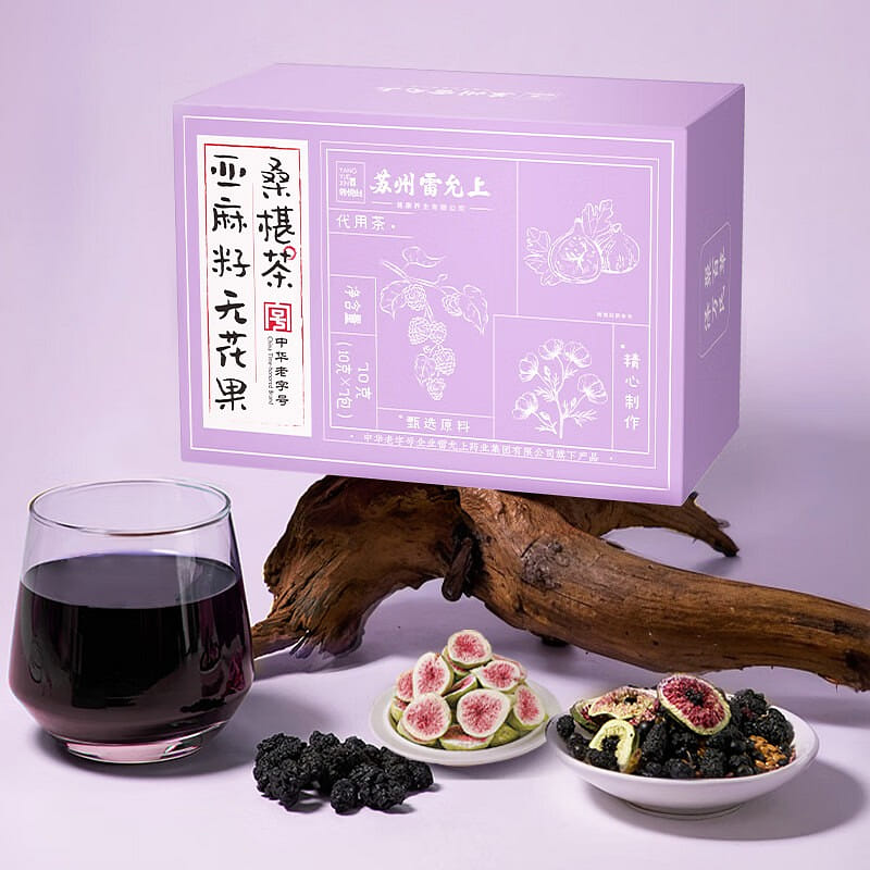 雷允上 亞麻籽無花果桑椹茶 天然黃體酮養生茶 200 克