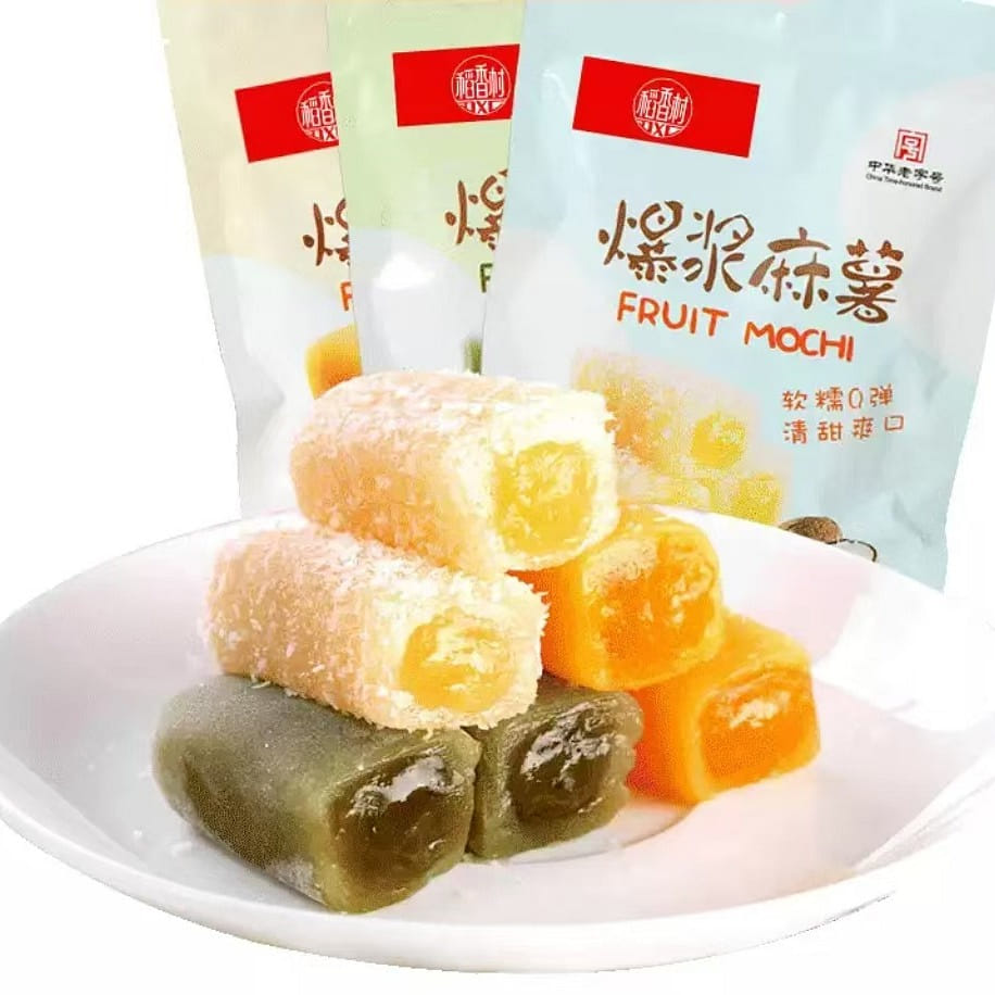 Pop-top mochi pastry 630g milk+mango+matcha flavor 630 กรัม