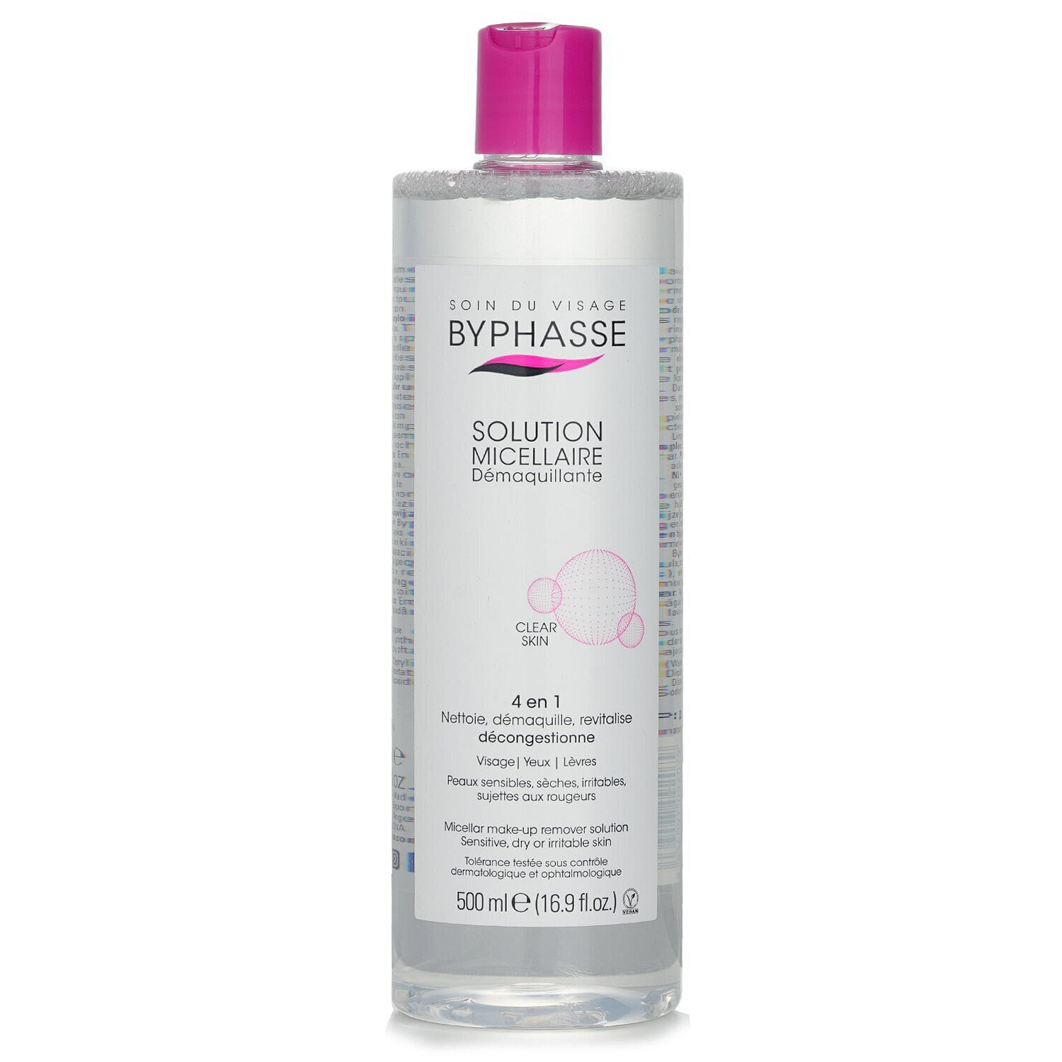 BYPHASSE Vegan Makeup Remover 500ML 500 밀리리터