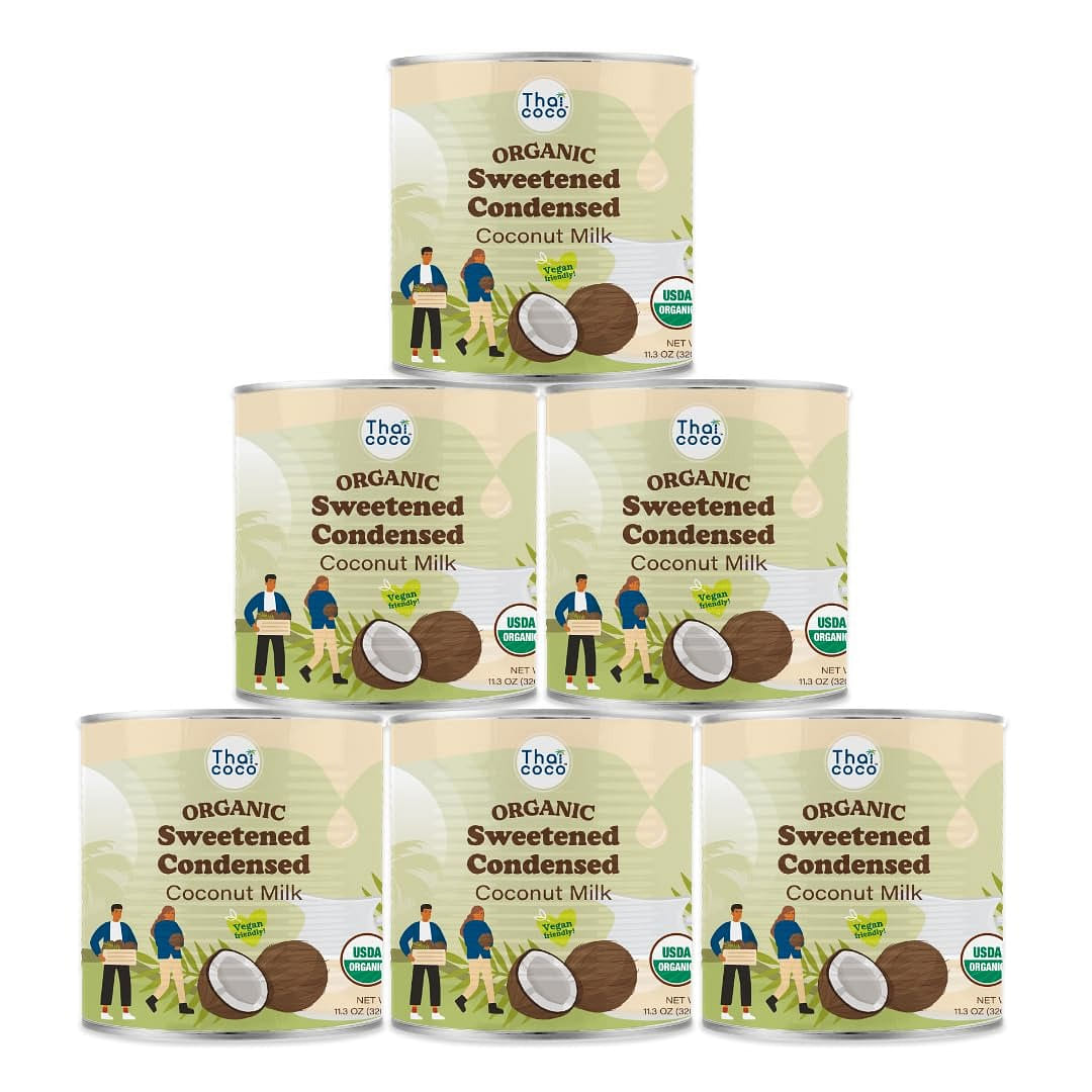 Thai Coco Sweetened Condensed Coconut Milk -6 Pk 11.3 oz