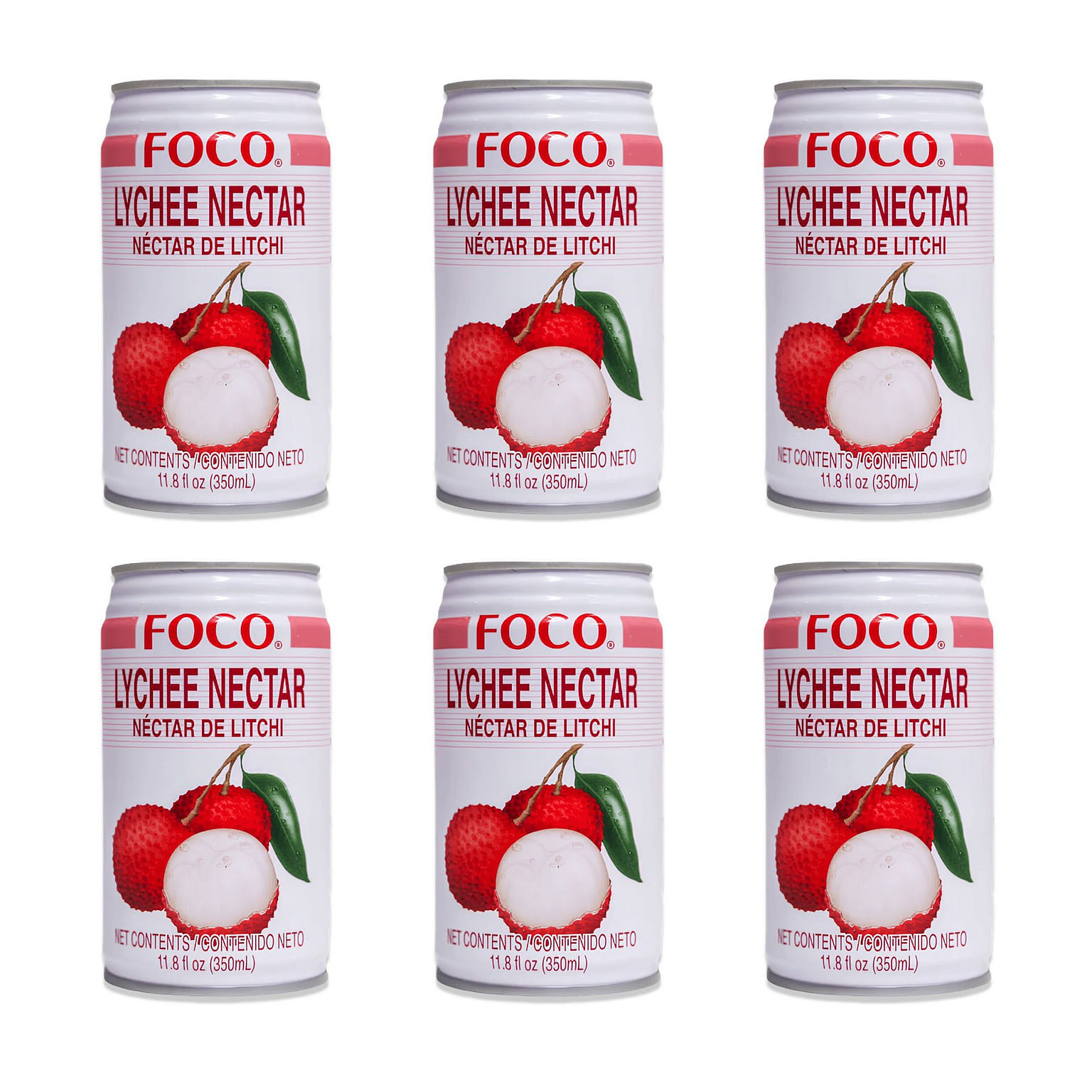 [Foco] Lychee Nectar - 350ml - Pack of 6 1 each