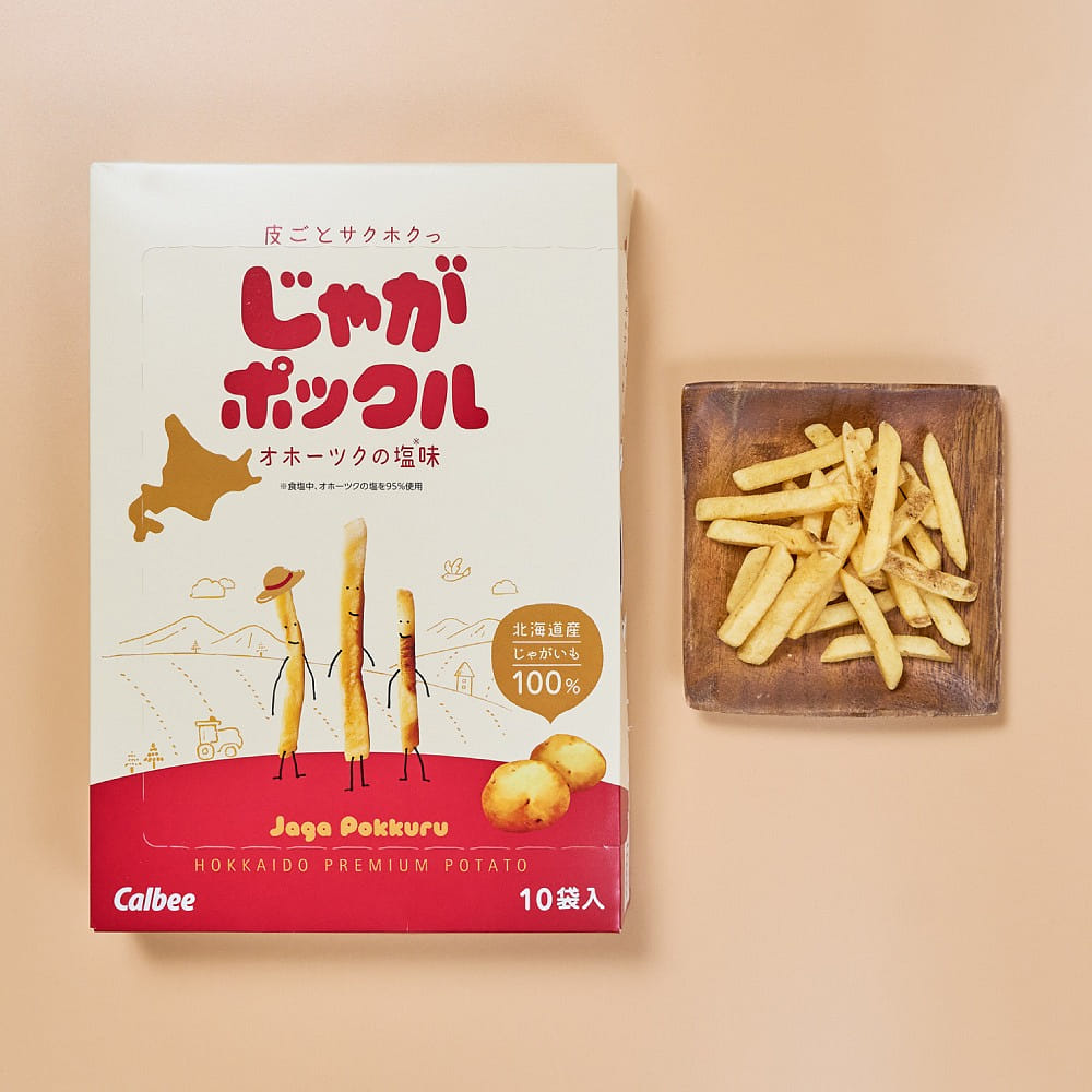 CALBEE Jaga Pokkuru Fried Chips 180g 10 packs 1 케이스