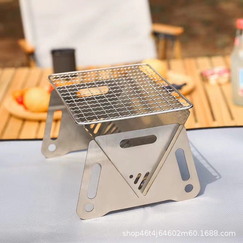Ultralightweight foldable barbecue grill 1 each