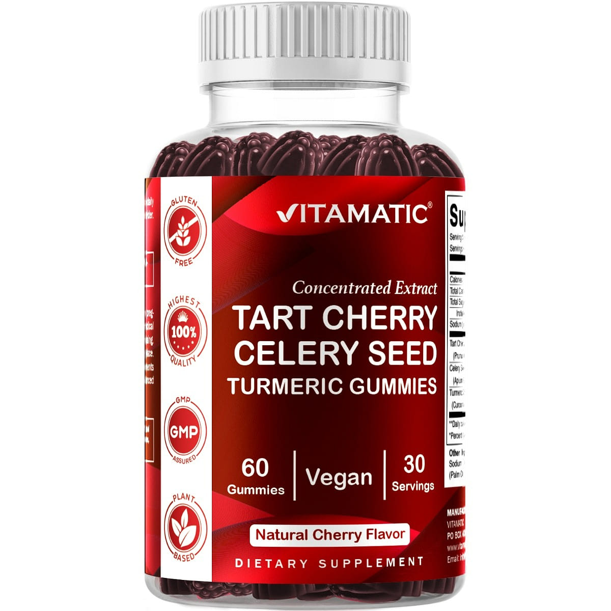 Tart Cherry with Celery Seed - 60 Gummies 1 개