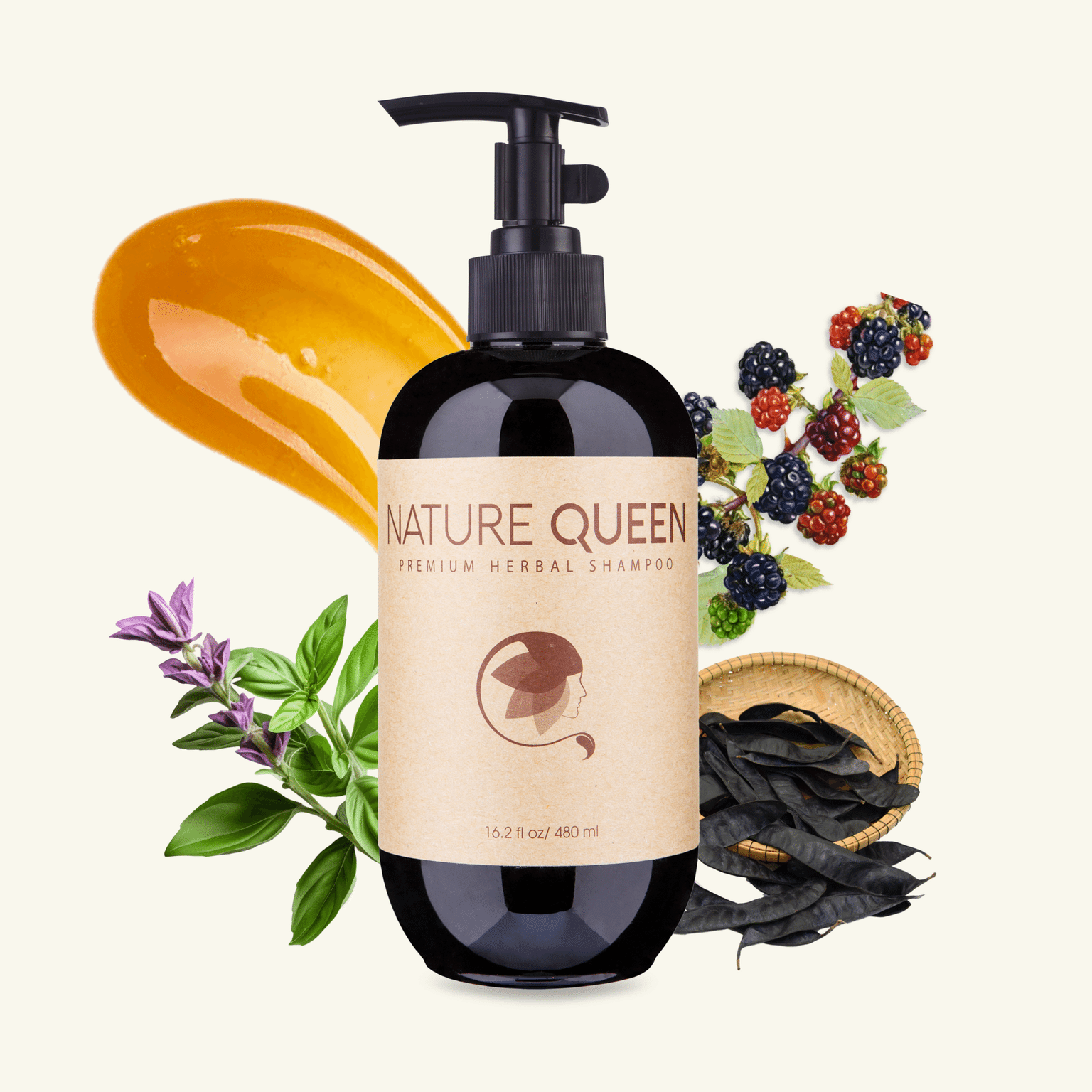Nature Queen Bo Ket Shampoo for Thinning Hair - Lemongrass, Holy Basil 1 개