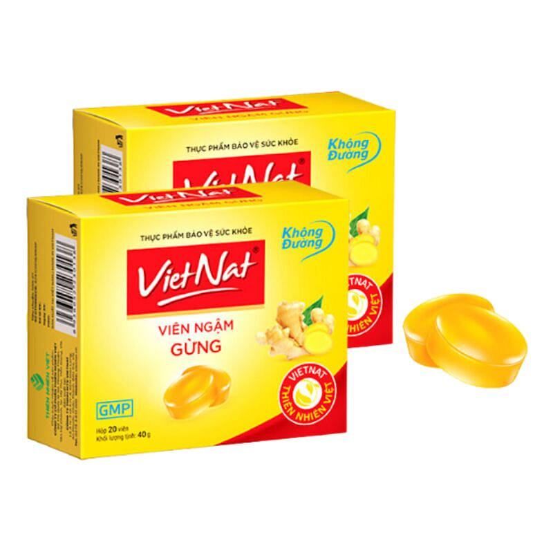Herbal Lozenges Ginger Zero Sugar (Pack Of 2) 20 개입