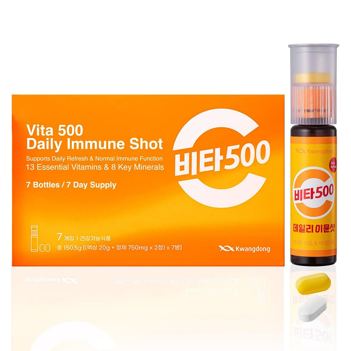 KWANGDONG Vita500 Daily Immune Shot (7 Bottles) 1 case