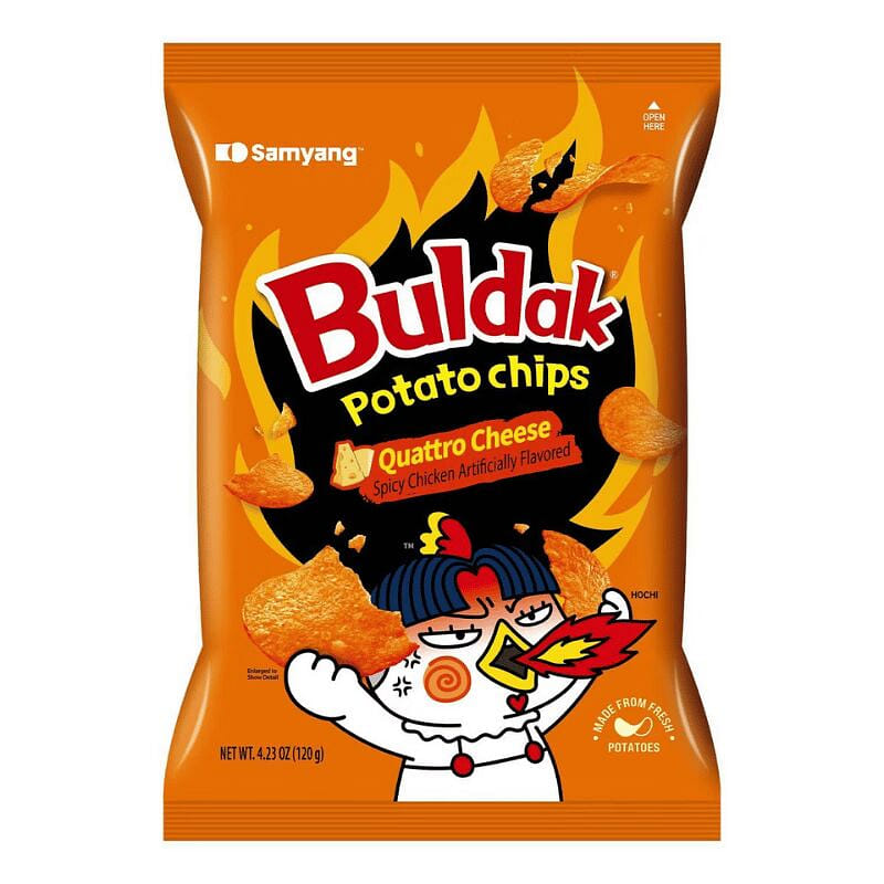 삼양 불닭 콰트로 치즈 스낵칩 120 g
