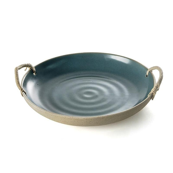 weee_grocery_NESTLADY Green Handmade Hemp Rope Spiral Plate 1 count