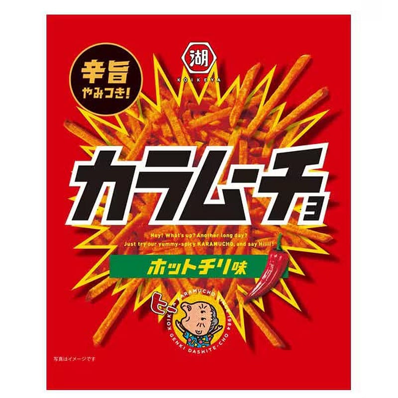 Koikeya Stick Karamuucho Hot Chili Flavor 90g 1 ส่วน