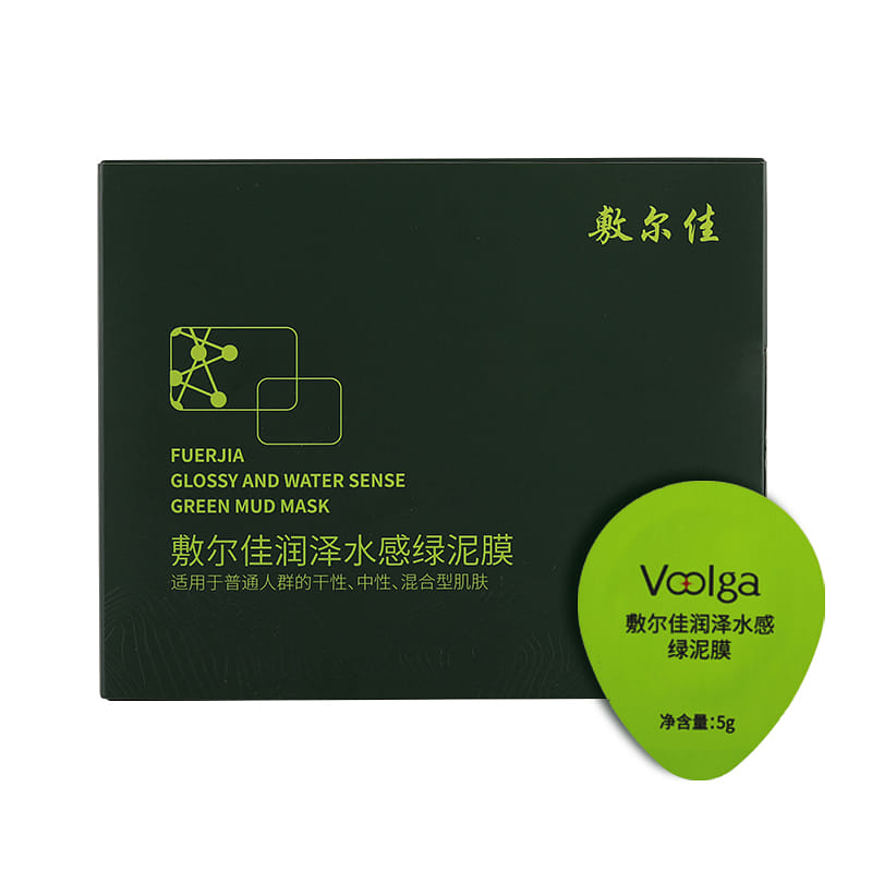 Voolga Glossy and Water Sense Green Mud Mask 1 케이스