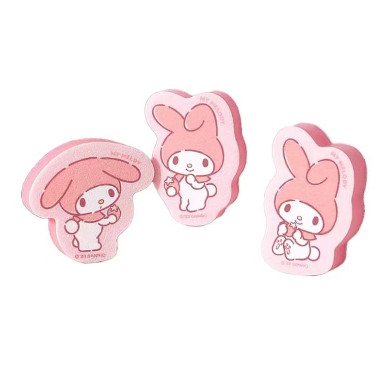 Sanrio Cleaning Sponge Scouring Pad Clean Wash The Dishes-My Melody 3Pc 1 개