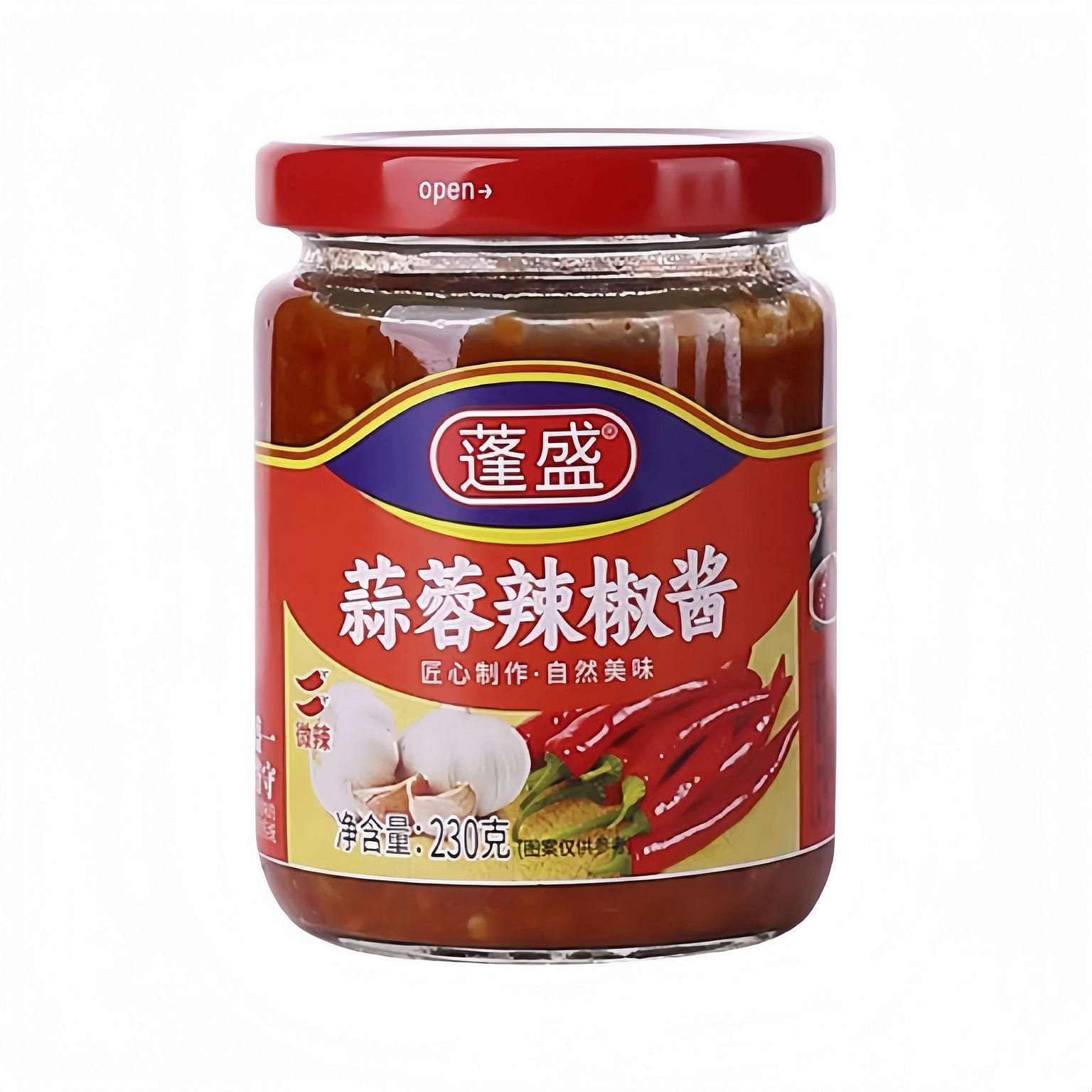 蓬盛 蒜蓉辣椒酱【微辣】230g 230 克