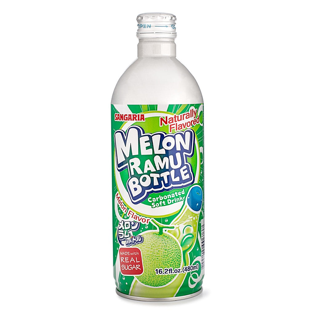 Sangaria Ramune Soda Melon Flavor 480 ml