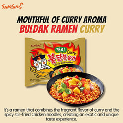 Samyang Buldak Curry Flavor Stir-Fried Ramen (5-Pack) - Curry 1 each