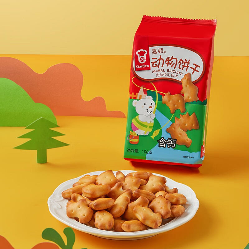 Garden Animal Shaped Imitation Biscuits 100 g