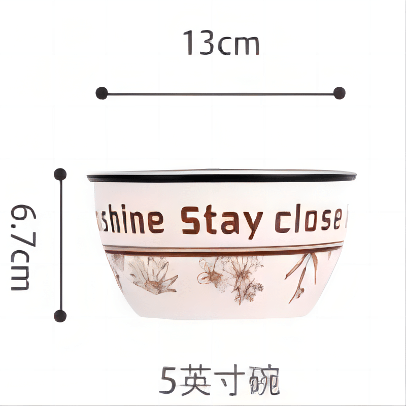 Shunxiang 5-inch European-style rice bowl (Nature Pavilion) 1 อัน