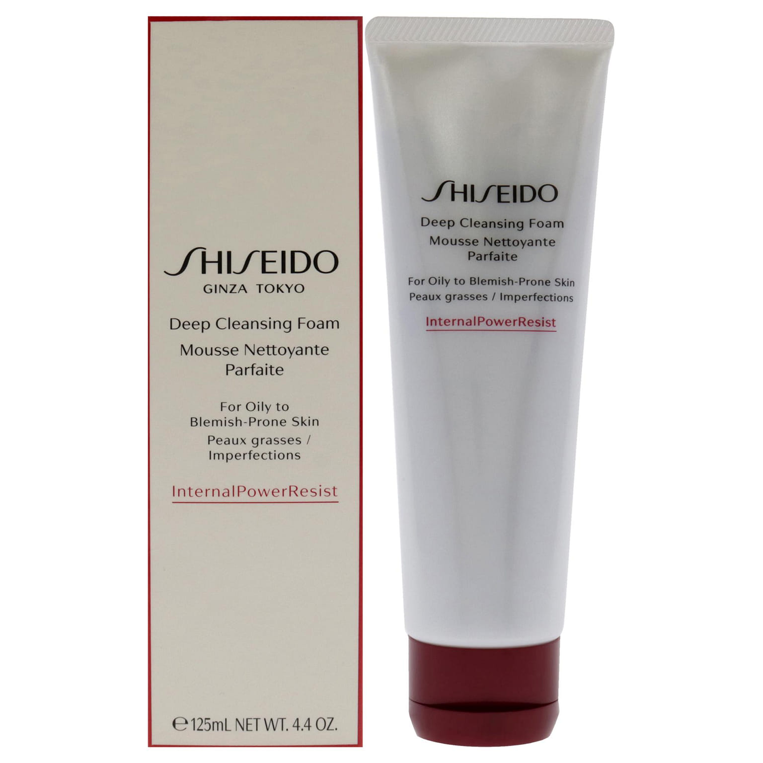 시세이도 여성용 딥 클렌징 폼 - 120ml (4.4oz) 클렌저 1 개