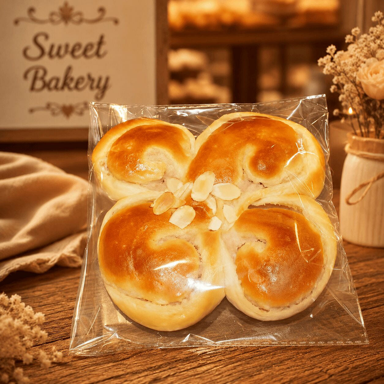 Almond Taro Bread 1 each