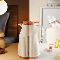 苏泊尔 保温壶保温瓶 智能显温 玻璃红胆热水开水瓶 1.45L 白色款 1 份