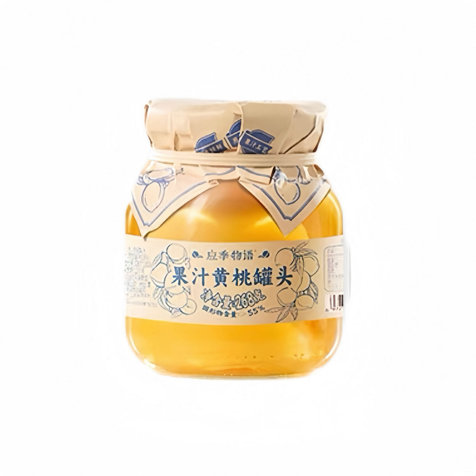 Yingji Wuyu Yellow Peach Fruit Canned in Juice 268g per Can 1 캔