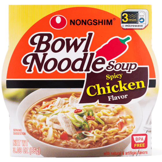 weee_instant_Nongshim Bowl Noodle Soup, Spicy Chicken Flavor 1 count 1 each