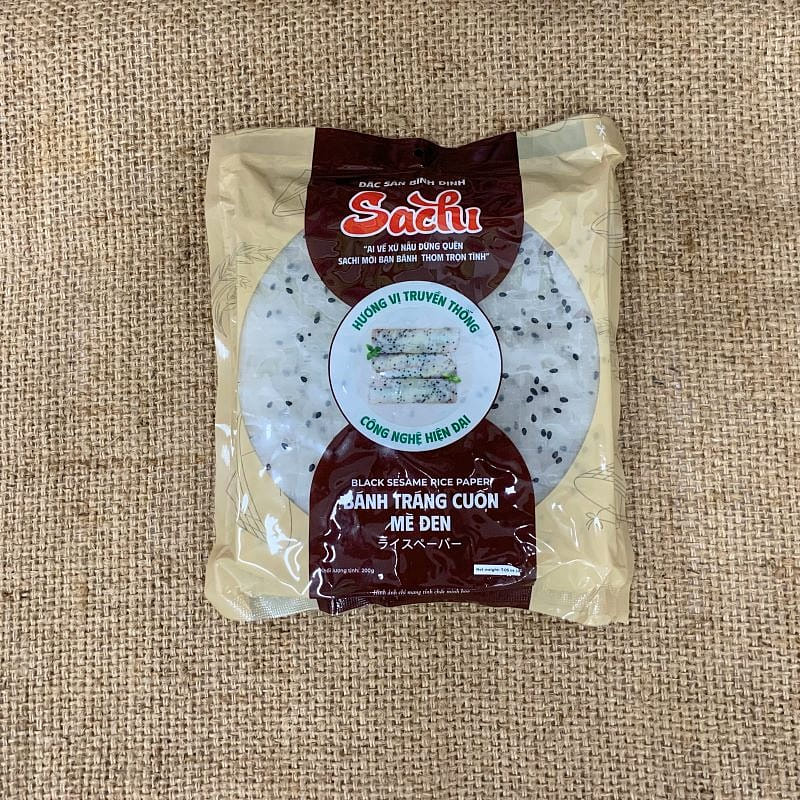 SACHI BLACK SESAME RICE PAPERX200g 200 그램