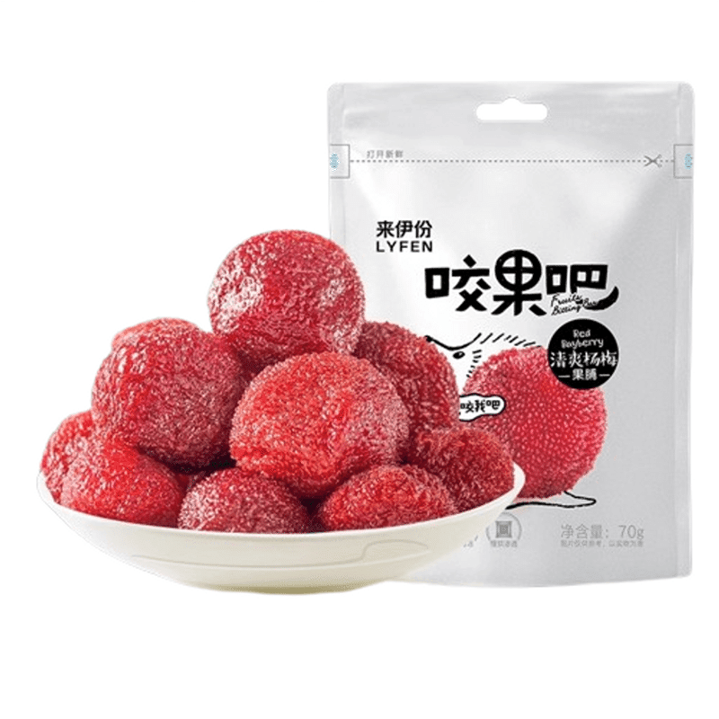 Laiyi Bite Fruit Bar Fresh Dried Young Plums Dried Candied Fruit Plums 70g 70 그램