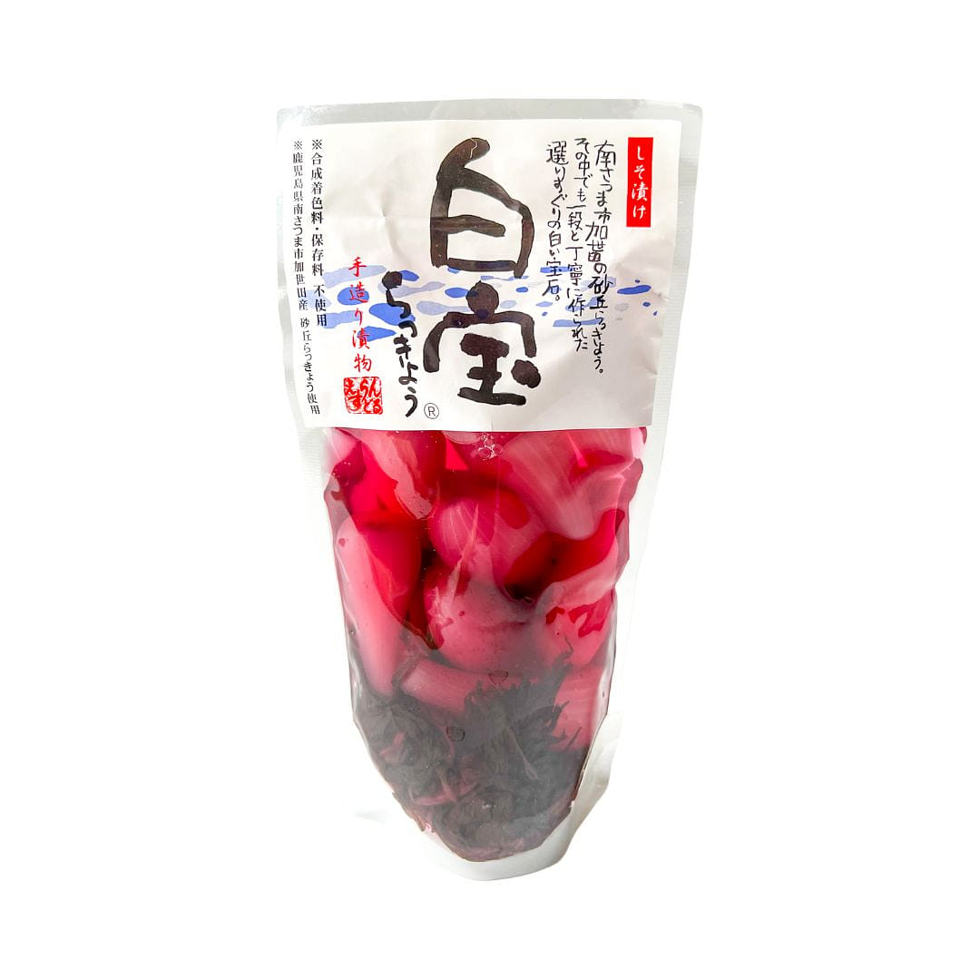 Red Shiso Hakuhou Rakkyo (Japanese Scallion) Pickles 210 그램