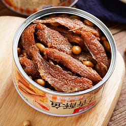 Lelong Long Bean Crispy Canned Fish 140g Canned Fish Cooked Food 1 box