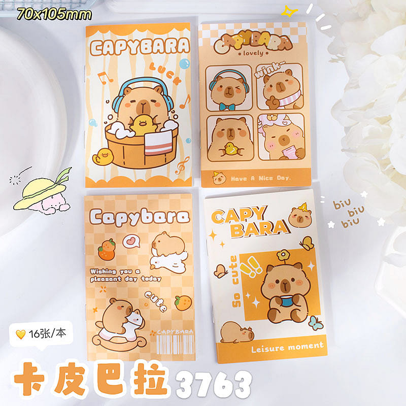 A7 귀여운 포켓 노트 카피바라 1 개