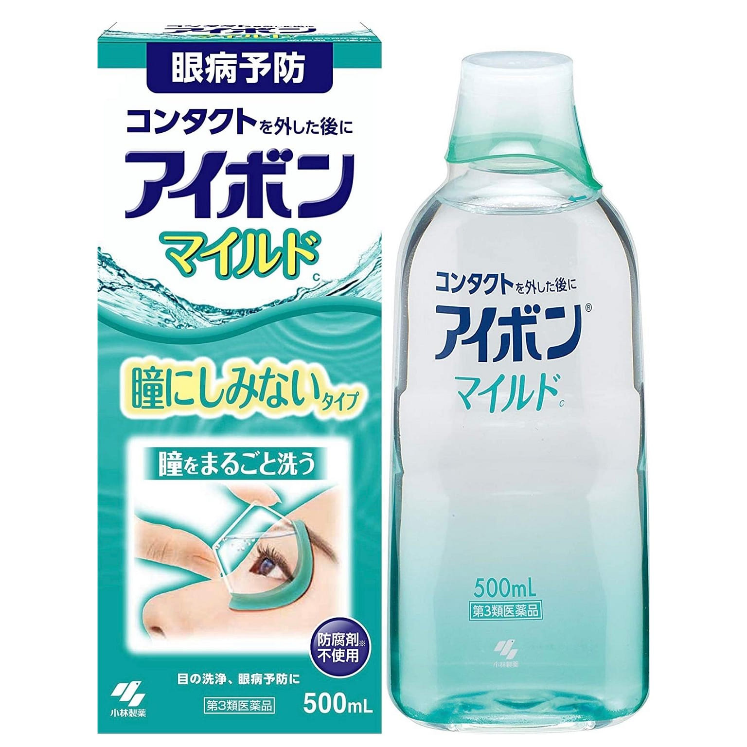 Kobayashi Eyebon Medical Eye Wash Liquid Mild 500ml 1 개
