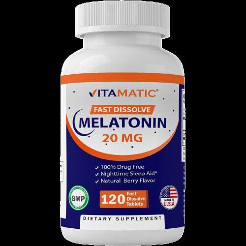 Melatonin 20mg Fast Dissolve 120 Tablets 1 개