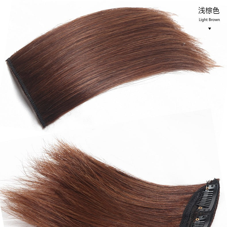 Premium Synthetic Invisible hair pad piece seamless clip,【DFP-B】lightbrown30cm 1 개입