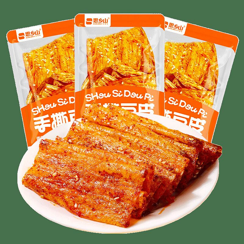 SXS Hand-Torn Spicy Tofu Skin Chewy Savory Snack 300 g