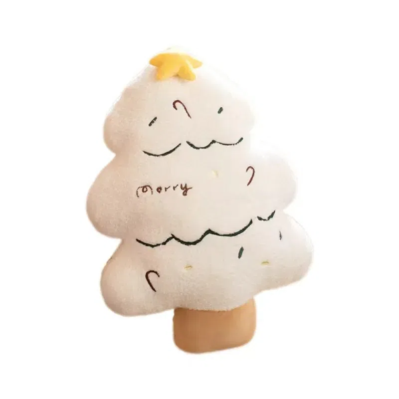Christmas Tree Colorful Lines Throw Pillows Christmas Decoration - White (55cm) 1 개