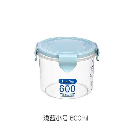 Small-Fresh-keeping Sealed Jar, Kitchen Transparent Plastic Storage Container 1 개입