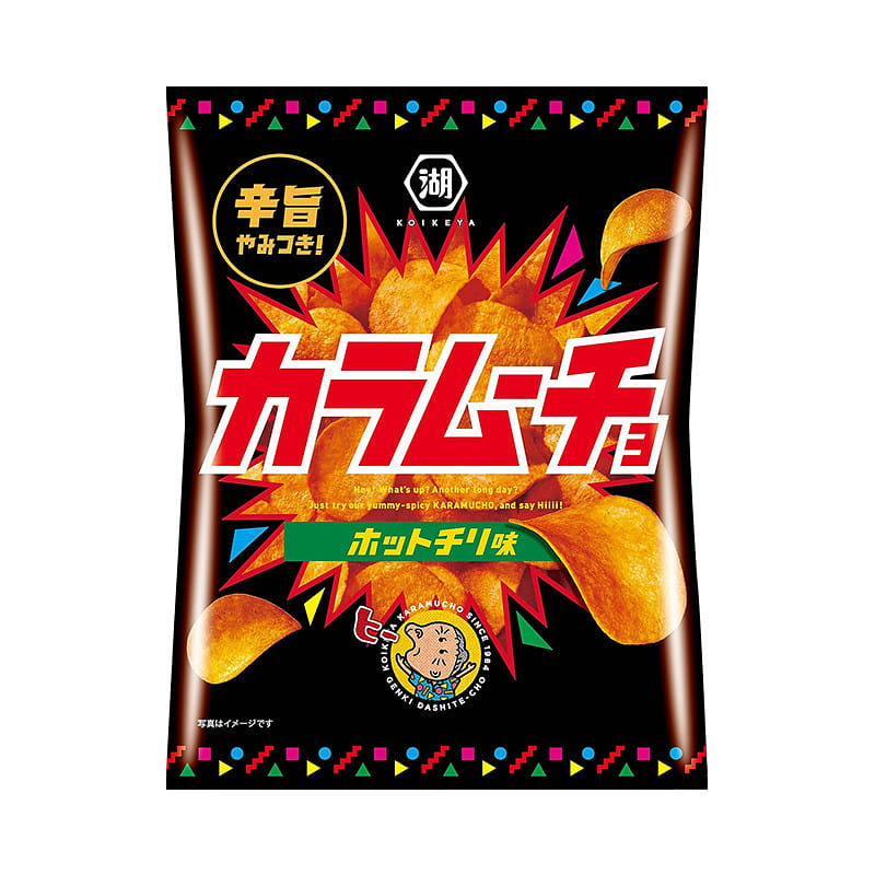 Calbee湖池屋 卡拉木丘薯片 热辣辣味108g 108 克