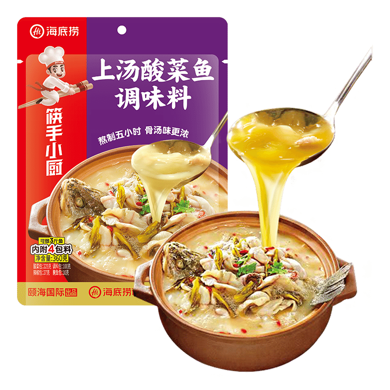 筷手小廚酸菜魚上湯調味料 360 克