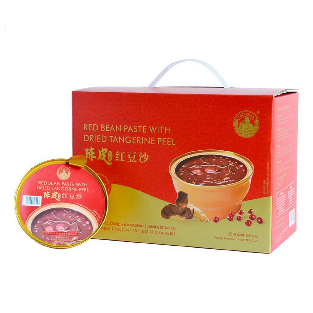 Chen Pi Cun Tangerine Peel Red Bean Paste 228g*6 228 그램