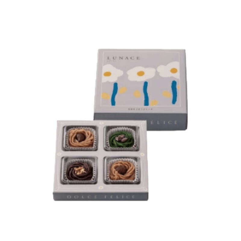 KEYUKA 季節限定蒙布朗小蛋糕 三種口味 4枚 1 盒